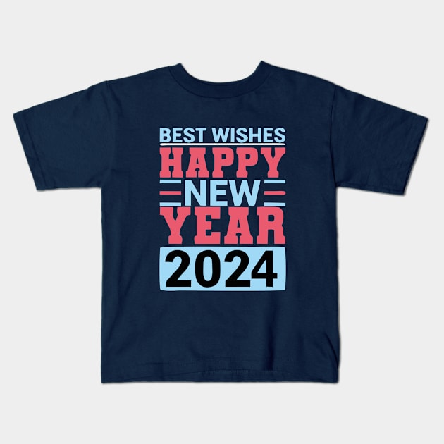 HAPPY NEW YEAR Kids T-Shirt by Suwitemen